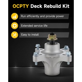 OCPTY Lawn Mower Deck Rebuild Kit, Mower Blade Rebuild Kit Fit for Toro 50 Timecutter SS5000 SS5035 SS5060 MX5000 MX5060, 1 Belt 3 Blades 3 spindle assembly