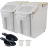 50 lb Flour Storage Container, 2 Pack Rice Storage Container