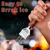 MEETOZ Ice Pick, Wood Handle Stainless Steel Ice Shaper, Japanese