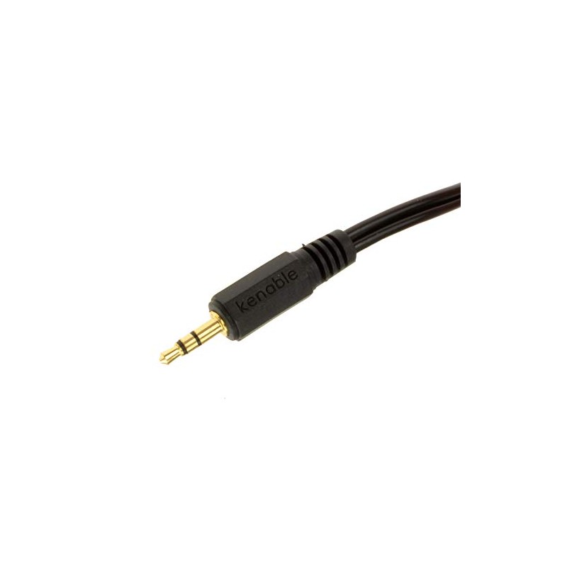 kenable 3.5mm Right Angle Male Jack to Jack Stereo Audio