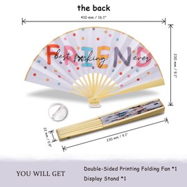 Best Friend Birthday Gifts for Women - Hand Fan Folding Butterfly Gifts for Women Butterfly Desk Decorations for Birthday (Psalms)