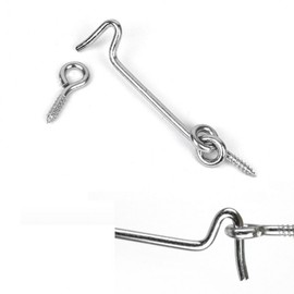 Bathroom Latch & Sliding Door Hook Lock for Privacy and Safety Room Door 11ea