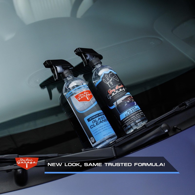 Jay Leno's Garage Glass Cleaner Spray – Streak-Free Auto Glass