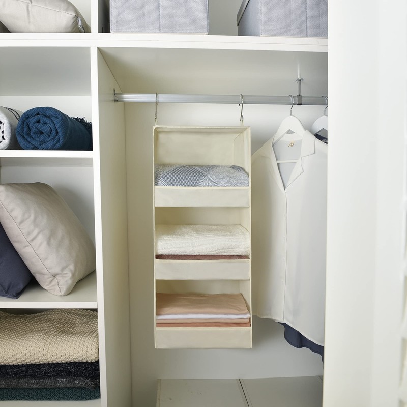 GRANNY SAYS 3-Shelf Hanging Closet Storage Organizer, Pack of 1