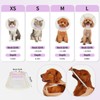 Soft Dog Cone Collar to Stop Licking-Adjustable Comfortable Mesh Recovery