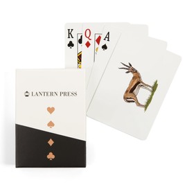 Lantern Press Antelope, Icon (52 Playing Cards, Poker Size Card Deck with Jokers)