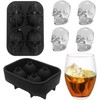 Skull Ice Cube Maker Tray 3D Silicone Ice Skull Maker