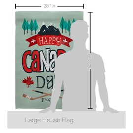 Ornament Collection July 1st Canada Day House Flag Set Provinces Canadian Territories Region Country Particular Area Decoration Banner Small Garden Yard Gift Double-Sided, Made in USA