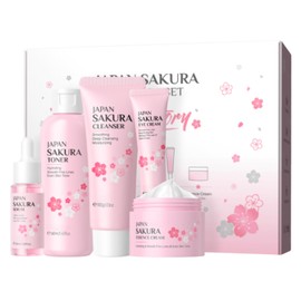 5PCS Sets & Kits With Cleanser,Toner,Cream,Serum,Eye serum