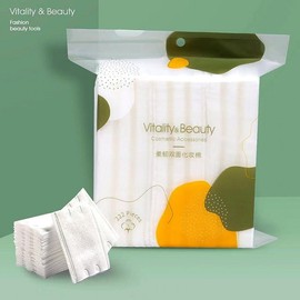 Sandi Ehwa Organic Double-Sided Cotton Pads for Face Cleansing, 3-Ply Thick & Durable, 222 Count Free Size/SD-1856 10ea