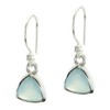 RIYO Aqua Chalcedony 925 Sterling Silver Adorable Designer Earring Gift,