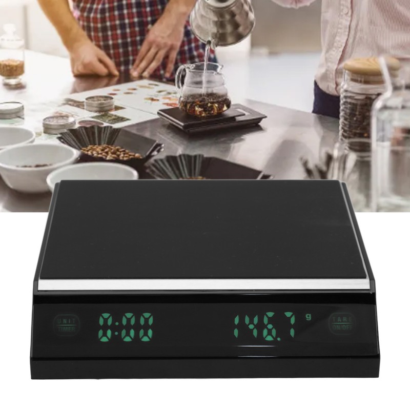 Digital Coffee Scale with Timer 3KG 0.1g LED Touch Screen