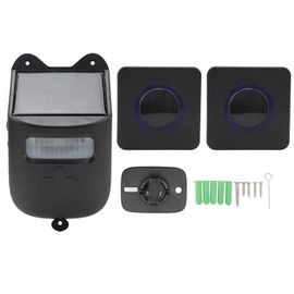 Driveway Alarm Long Range 120 Degree Detection Solar Powered Driveway Motion Sensor Doorbell  110‑240V