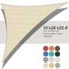 ECOOPTS 10'x20'x22' HDPE Sun Shade Sail Right Triangle Canopy Shades