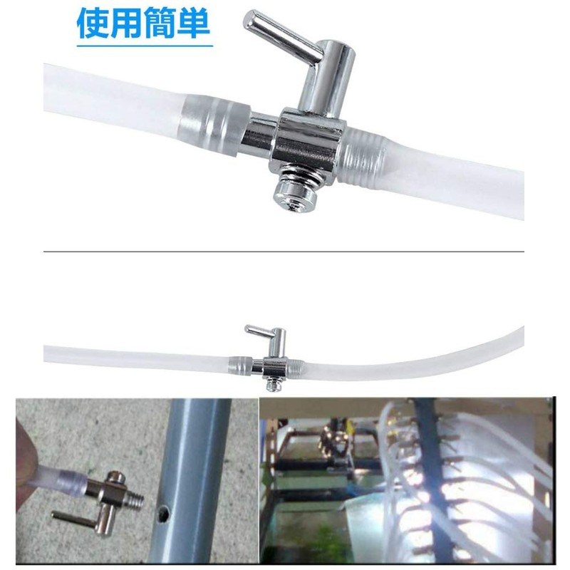 Stainless Steel Lever Valves for Air Tubes, Air Flow Control,