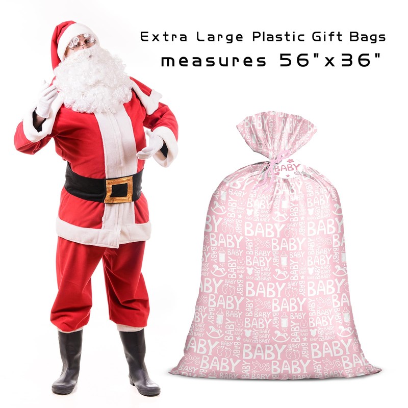 Loveinside Jumbo Large Plastic Gift Bag, Birthday Design Plastic Bag