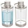 iDesign Refillable Liquid Dispenser for Bathroom or Kitchen Countertop-Set of