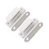 REPAIROCK 2pcs Plastic Shell Metal Plate Cabinet Door Cupboard Magnetic