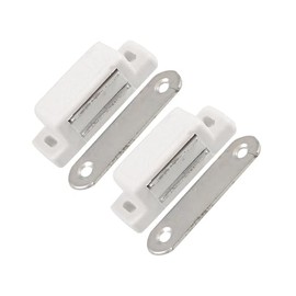 REPAIROCK 2pcs Plastic Shell Metal Plate Cabinet Door Cupboard Magnetic Catch Auto Replacement Parts