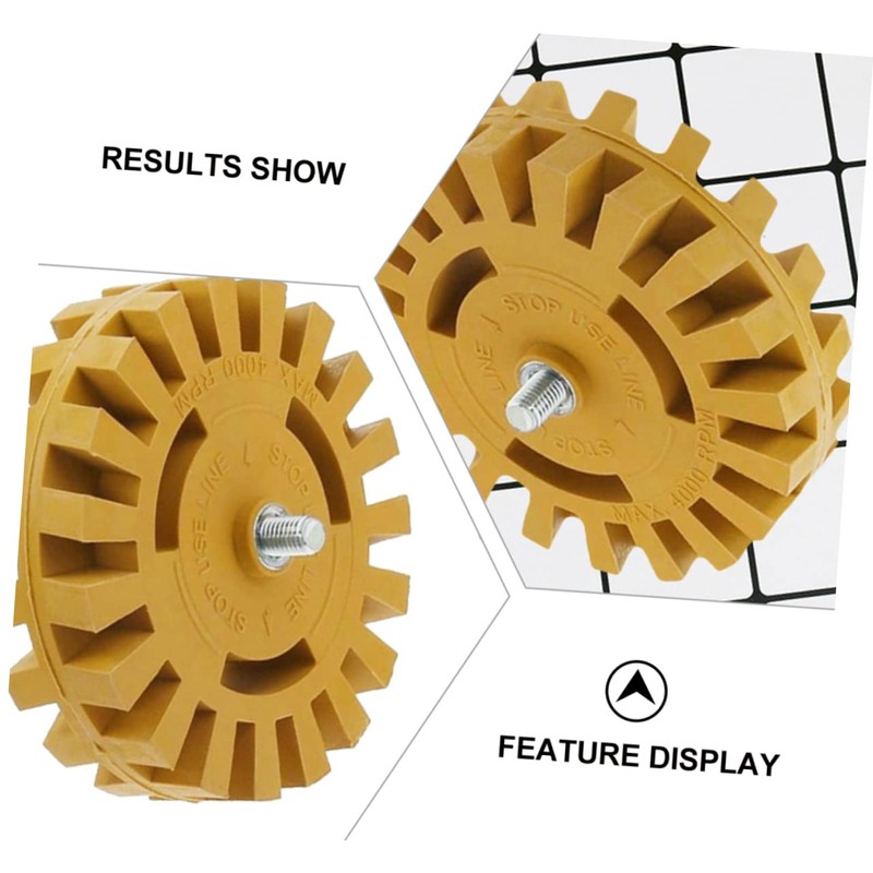 Operitacx 2 Sets 4 Inches Pneumatic Degumming Wheels Rubber Eraser