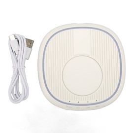 Undetectable Mouse Mover with Adjustable Timer LED Indicator USB C Slim Quiet Ultra Slim Mouse Jiggler for Keeping PC Laptop Active White