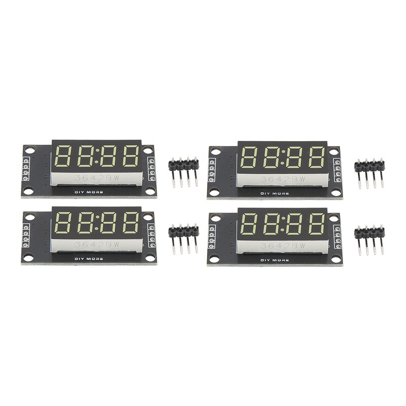 4 Sets Digital Tube Display Module LED 4 Digit 7