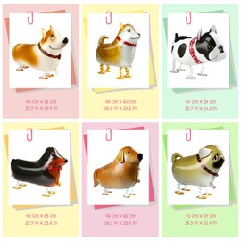 Kesote Balloons Animal Walking Balloons Animal Balloons 6 pcs Birthday Decoration Party Decoration Children's Day Present