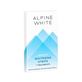 ALPINE WHITE Whitening Strips Sensitive for Visibly Whiter Teeth in Just 3 Days - Professional Teeth Bleaching for Sensitive Teeth I 7 Applications (14 x Bleaching Strips)