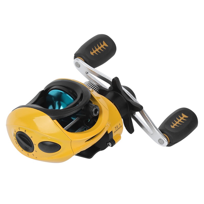 LE3000 Baitcasting Reel Left/Right Hand Metal Wheel Fishing Accessory Magnetic