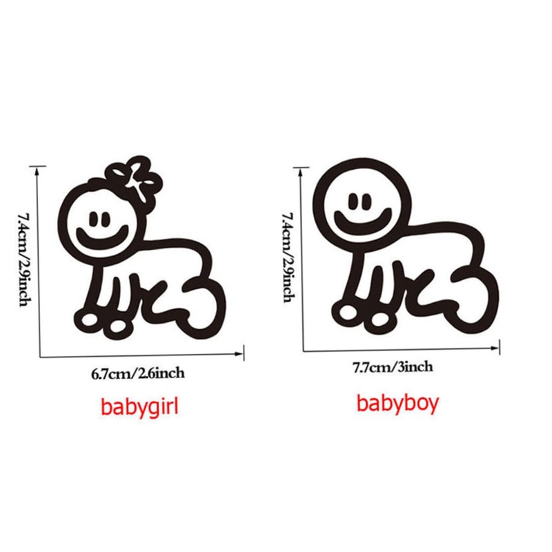 iplusmile 30pcs Reflective Car Stickers Funny Family Members Decals for