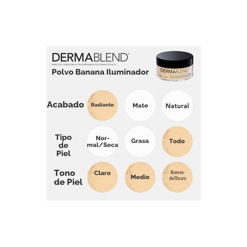 Dermablend Polvo de ajuste suelto, 2. Banana Powder, Illuminating Banana