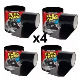 Flex 4 Cintas  De Caucho Tapa Fugas De Agua Flex Tape Resistente