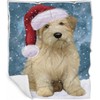 Wheaten Terrier Dog Blanket - Let it Snow - Super