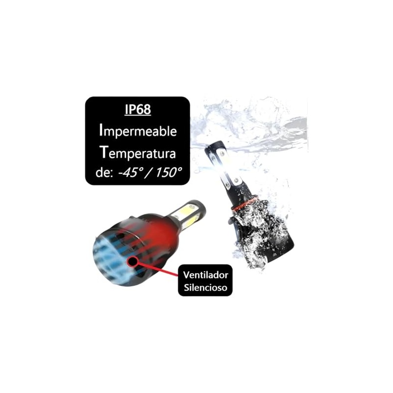 Kit Faros Delanteros Led 4 Lados Auto Hb5 9007 H4