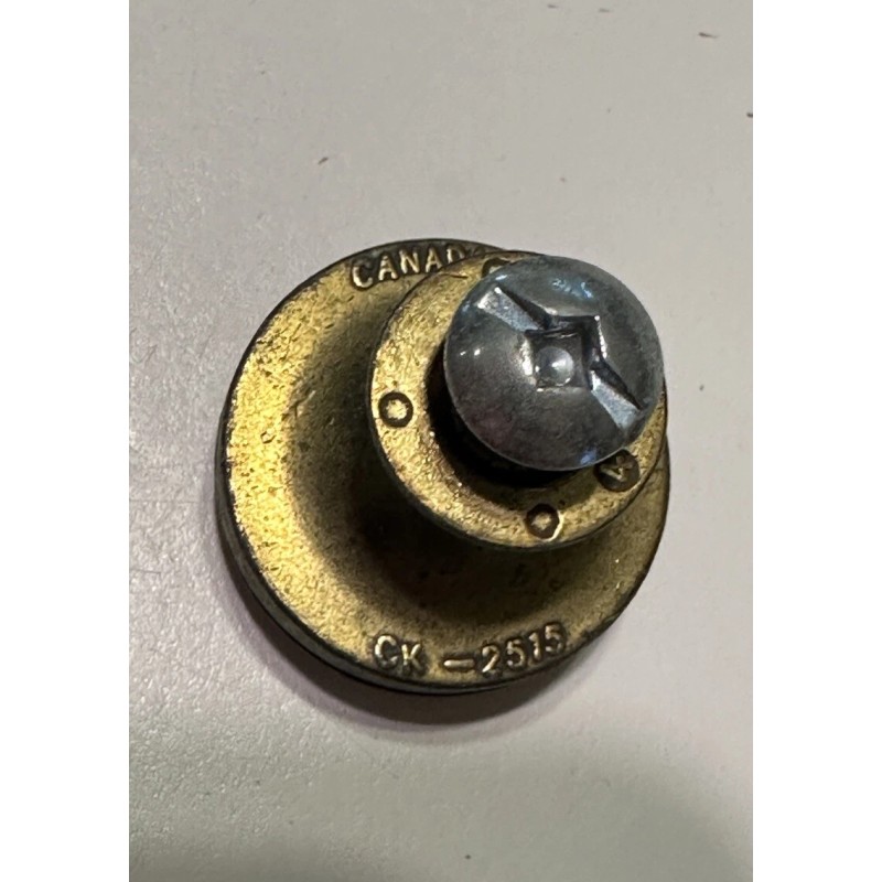 1 Vtg Drawer Cabinet Knob Pull Brass Wood Canada Restoration