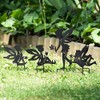 ProdBuy_Ltd Set of 4 Metal Fairy Garden Silhouette Stakes