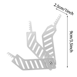 QOOWFEANIG Comb Clock Locks,Professional Stainless Steel Clock Locks Picking Set – High-Security Lock Pick Kit for Shed, Gate, School Gym Locker, Fence