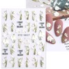 LANODO 3 Pcs Nail Stickers 5D Spring Multiple Styles DIY