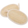2 esponjas exfoliantes de baño de luffa natural, esponja luffa