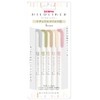 Zebra Mildliner WKT7-5C-NTC Highlighter, Natural Mild, 5 Colors Set