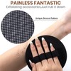 DC,CLISENCE 4 Pcs Round Exfoliating Gloves, Silicone Exfoliating Mitt, Dead
