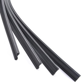 tunghey 4Pack 28 inch Natural Rubber Adjustable Size of Universal Replacement Frameless Windshield Wiper Blade Refills