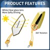 INFINAUTO Motorcycle Rear View Mirrors Bar End Side Mirrors Mount