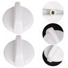 Walmine 4 Pack WB03T10282 Stove Range Top Burner Knob Replacement