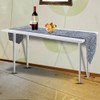 Blue Waves Cotton Linen Tablecloth Table Cover Clean Mat Pad