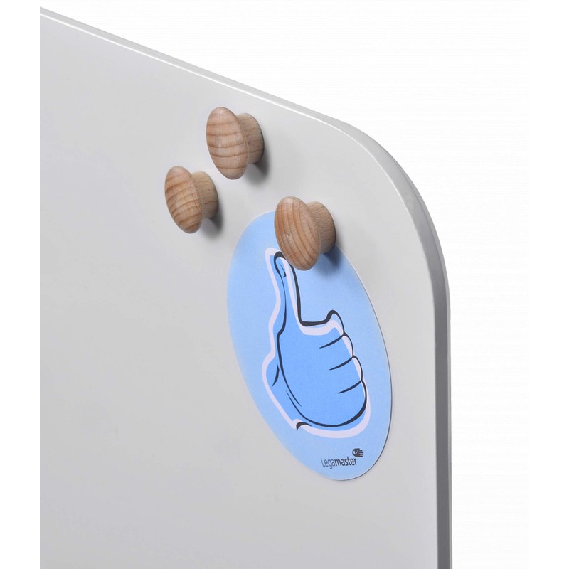 Legamaster 7-181725 Wooden Magnets Neodymium for Whiteboards and Glass Boards