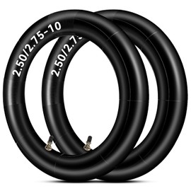 HIAORS 2.50/2.75-10 Inner Tube Replacement for Razor MX650 MX500 SX500 Syx Moto CRF50 XR50 49cc 50cc 70cc 2-Stroke Mini Dirt Bike DRZ70 TTR50 JR50 PW50 Motovox Pit Bikes Heavy Duty Parts 2-Pack