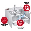DuraSteel Stainless Steel Sink Splash Guard - 17" x 12"