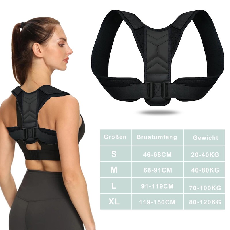 DAILIENFUS Posture Corrector Back Straightener for Men Women Breathable Posture