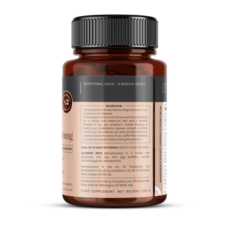 Pureclinica High Strength 1500mg Glucosamine HCL & Chondroitin x 180